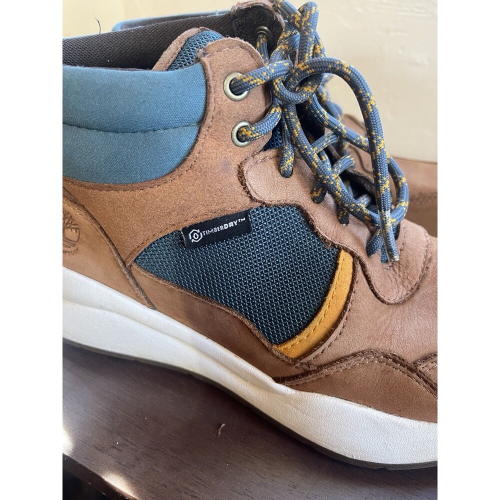 Timberland Boroughs Project Mid Waterproof Sneaker Boots Rust Teal Womens 6.5 - Picture 5 of 6